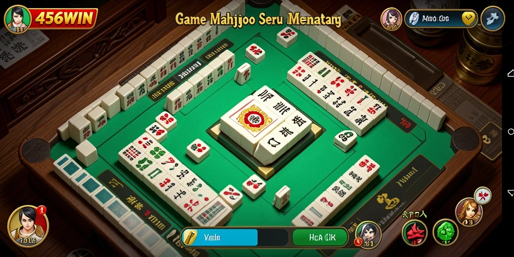 Tampilan gameplay mendebarkan dalam 456WIN Mahjong