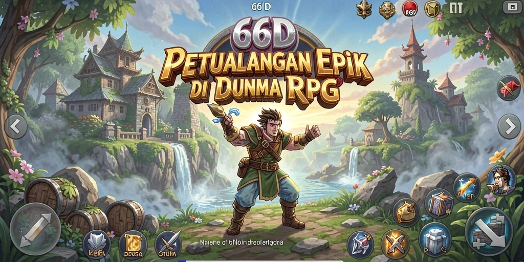 Menampilkan aksi gameplay RPG yang memukau di dunia 66D.