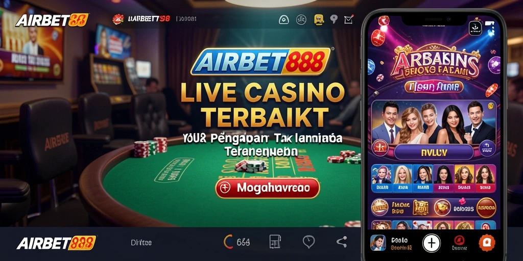 Gameplay Live Casino yang mendebarkan dengan dealer profesional.