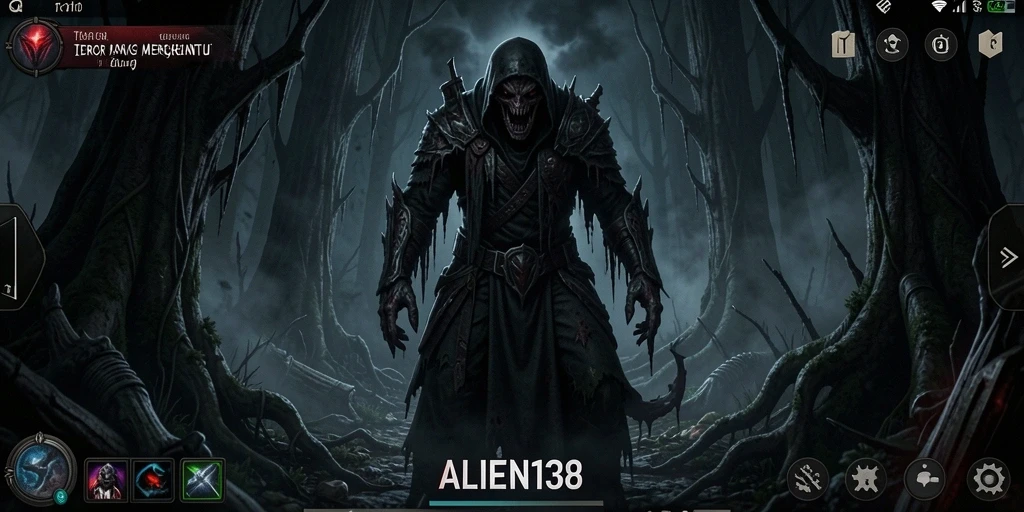 Gameplay menyeramkan dengan suasana kegelapan yang mendalam.