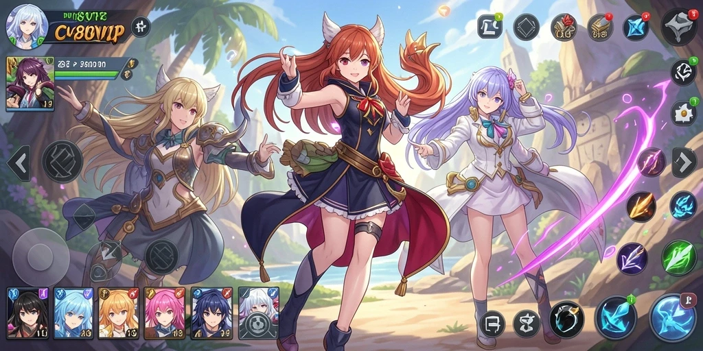 Screenshot gameplay <strong>C8VIP</strong> dengan karakter Anime yang menakjubkan.