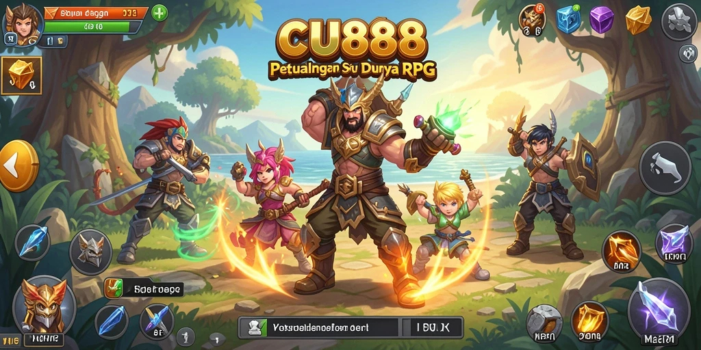 Gameplay seru CU888 dalam dunia RPG yang menantang.