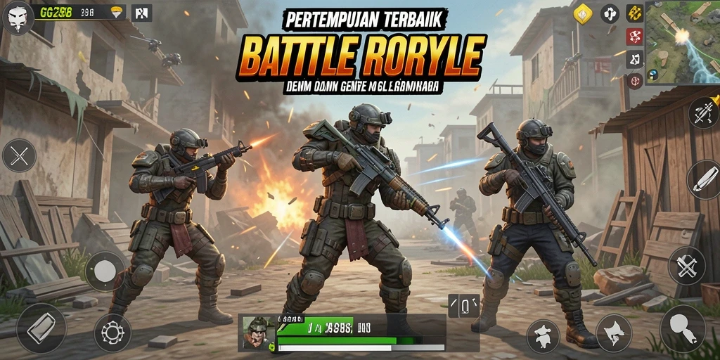 Tampilan gameplay GG288 dengan aksi pertempuran sengit.