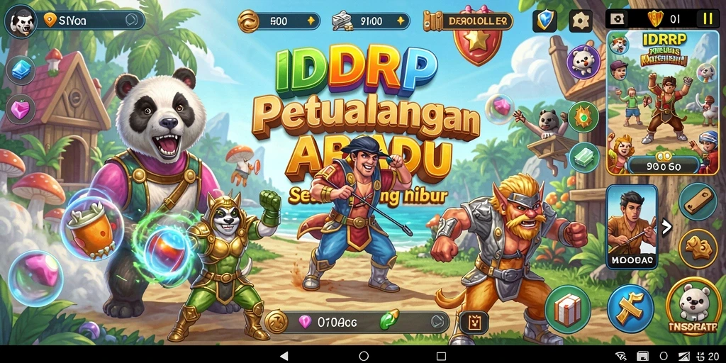 Gameplay seru dan penuh warna dalam IDRRP.