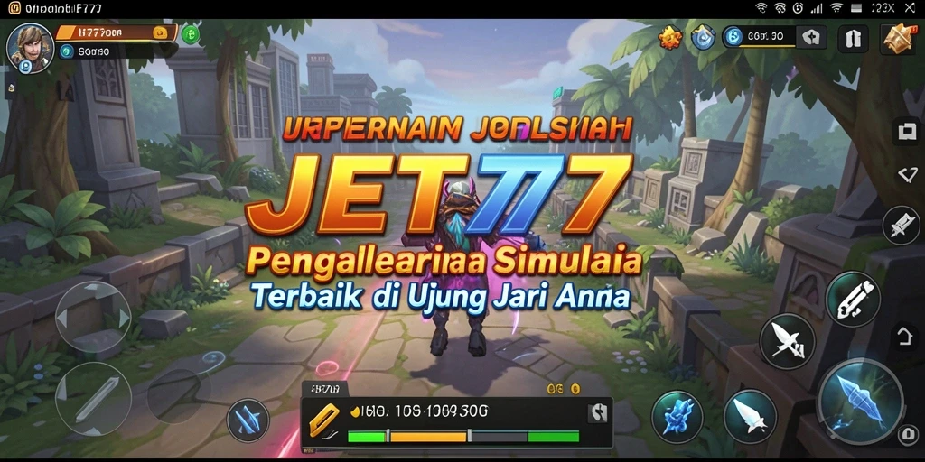 Screenshot gameplay JET77 menampilkan simulasi yang mendalam dan grafis yang memukau.