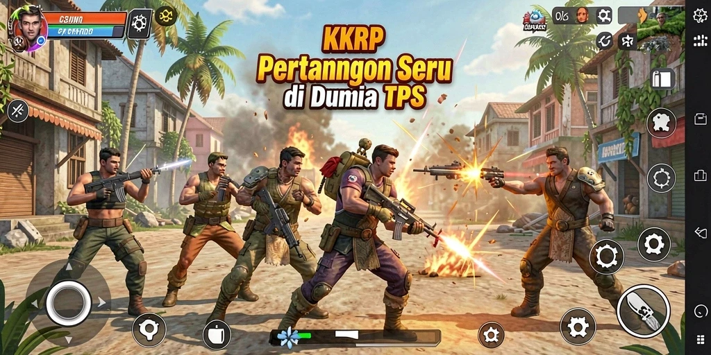 Tampilan seru gameplay KKRP yang intens dan mendebarkan.