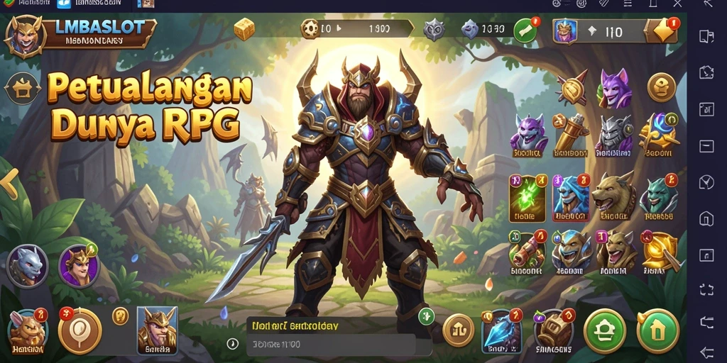 Tangkapan layar LMBASLOT menampilkan aksi RPG seru dan grafis yang memukau.