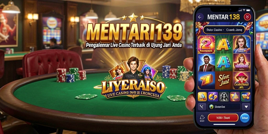 Screenshot gameplay MENTARI138 yang menampilkan dealer dan pemain dalam aksi Live Casino.