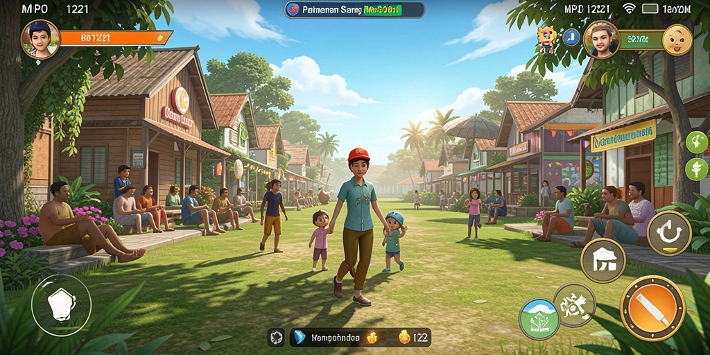 Tampilan gameplay seru dalam MPO1221 dengan tantangan menarik.