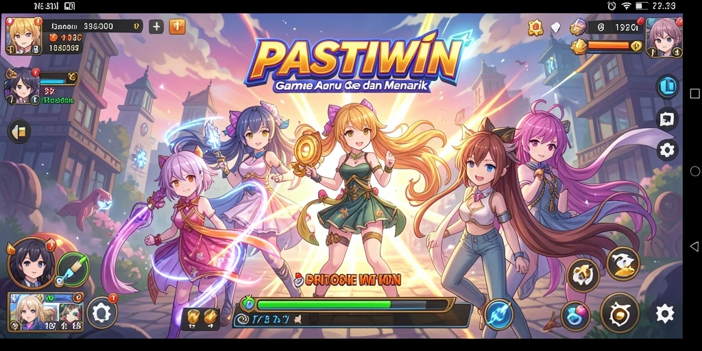 Tangkapan layar PASTIWIN menampilkan karakter anime bertarung dalam pertempuran epik.
