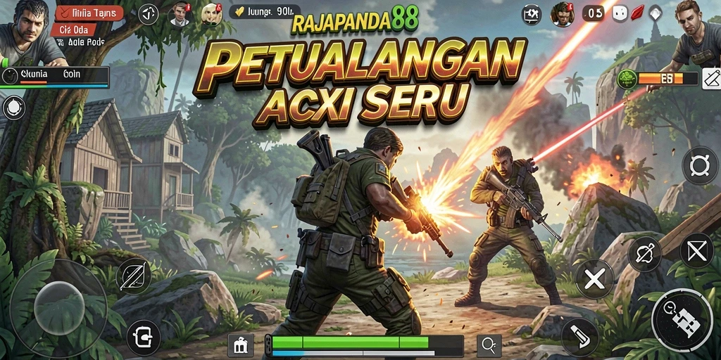 Tampilan gameplay seru RAJAPANDA88 dengan aksi mendebarkan.