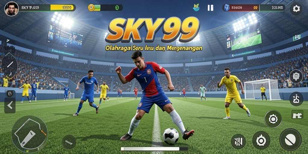 Tampilan menarik dalam permainan olahraga yang mendebarkan.