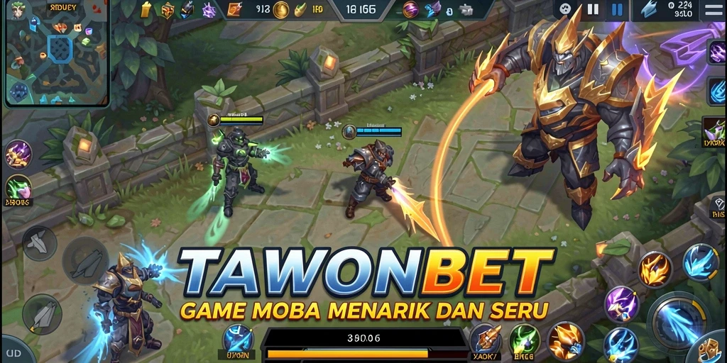 Tampilan gameplay seru dan strategi in-game TAWONBET.