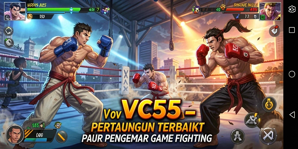 Gameplay mendebarkan di VC55 dengan aksi pertarungan yang intens.