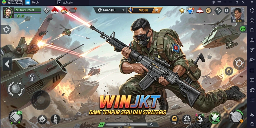 Tampilan gameplay <strong>WINJKT</strong> yang mendebarkan dan penuh aksi.