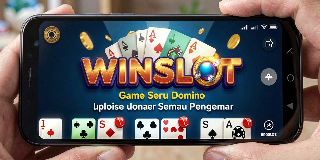 Tampilan utama gameplay WINSLOT dalam suasana domino yang seru.