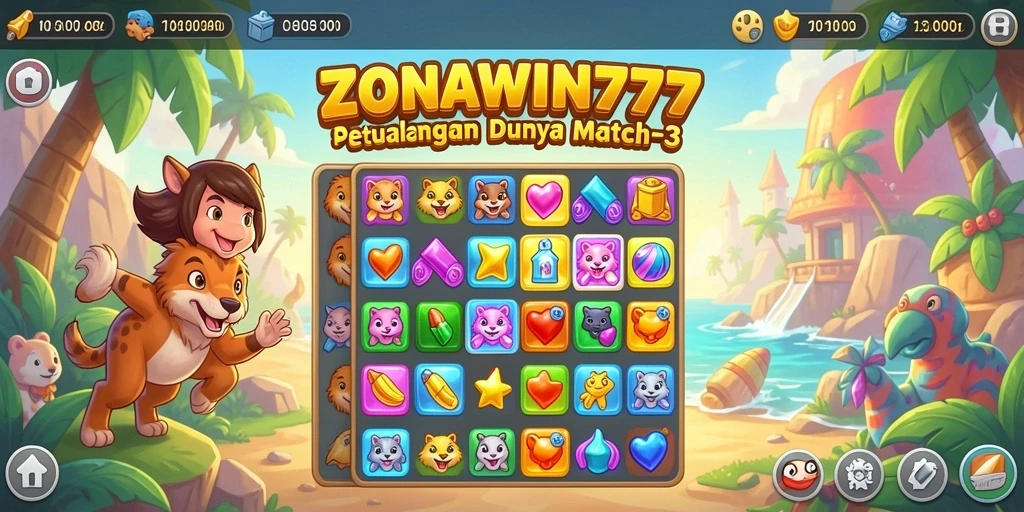 Tampilan menarik dari gameplay ZONAWIN777 yang seru dan menantang.